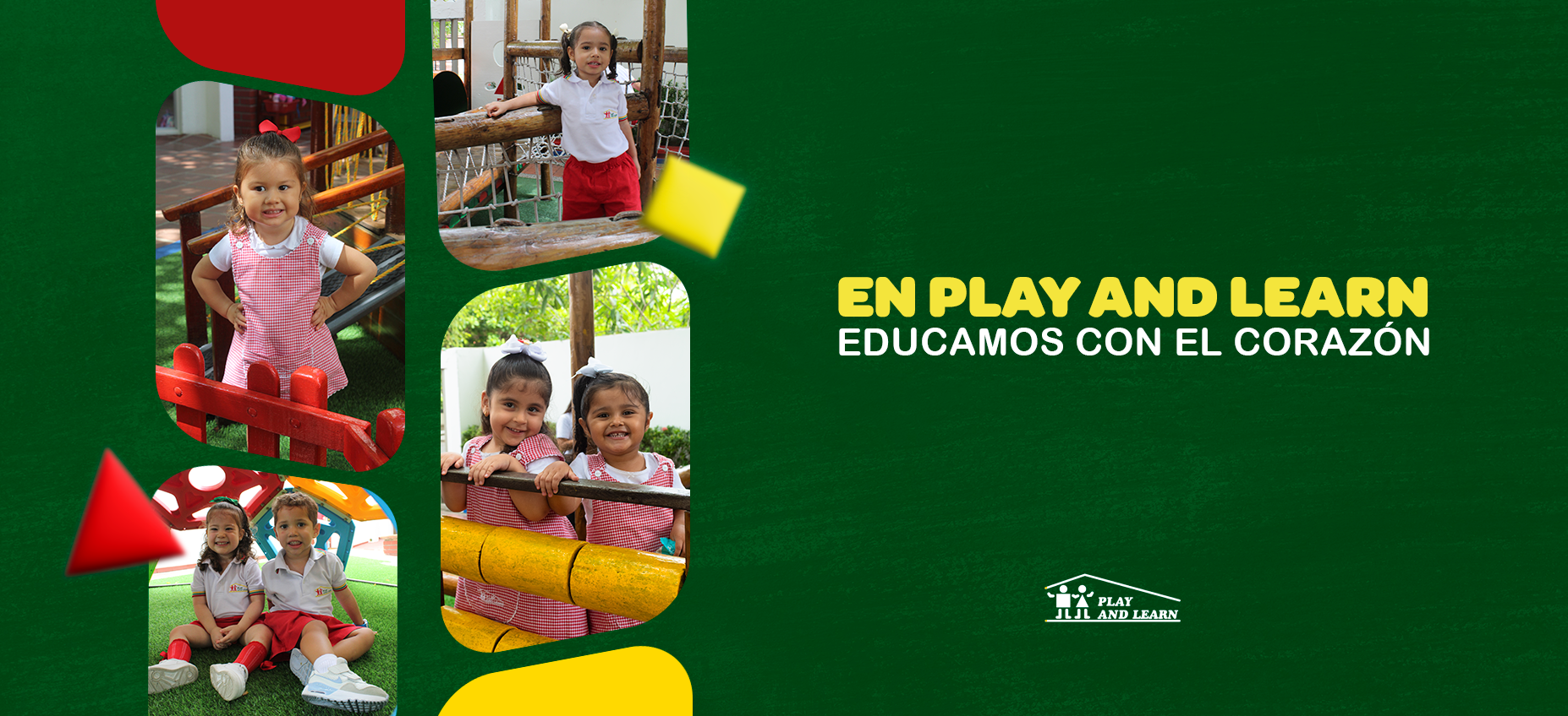 Niñas jugando en parque infantil de Play & Learn